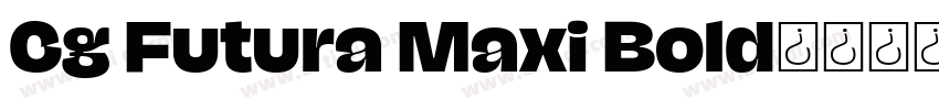 Cg Futura Maxi Bold字体转换